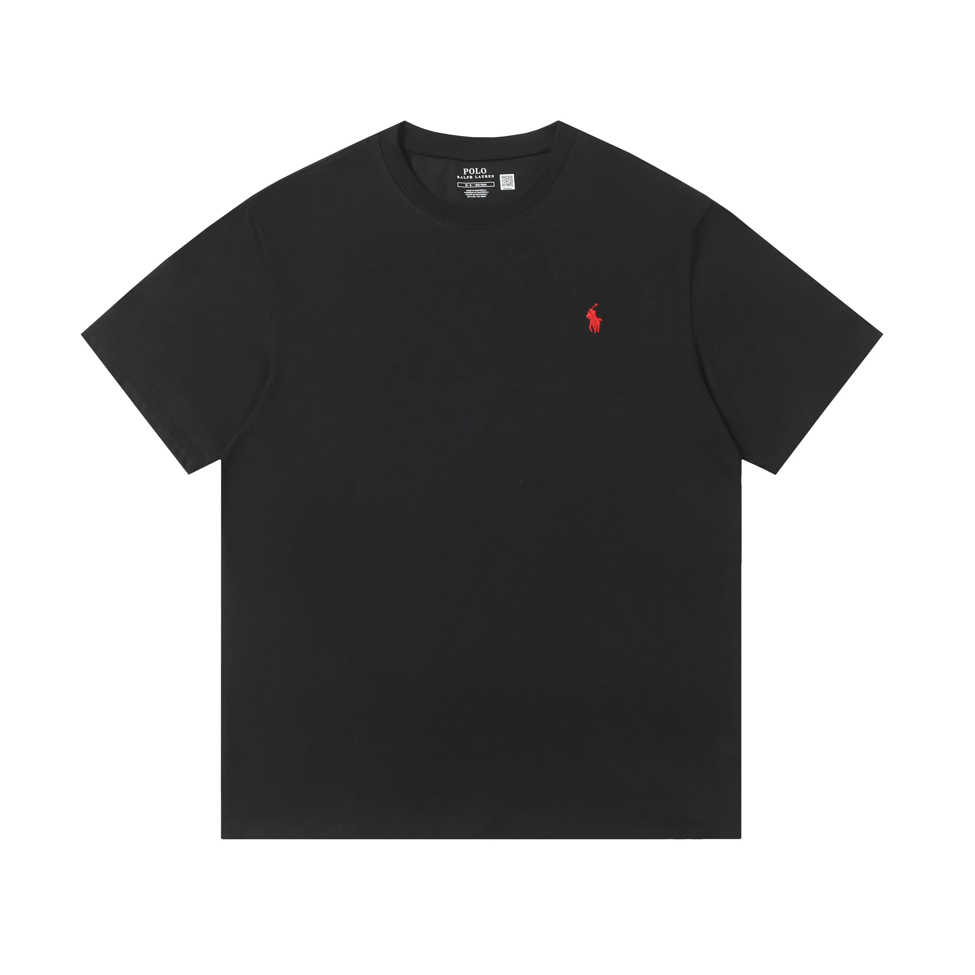 P114 Style number: A002 (no discount for running quantity) [Ralph Lauren round neck solid color pony embroidered logo pure cotton short sleeves] ✅270g double yarn fabric, custom woven and dyed threads ✅Original sticker Scan the QR code to enter the official website ✅Large version, loose and stylish, can wear up to 200 pounds Color: black white navy sky blue burgundy blue floral gray dark gray Size: S-XL